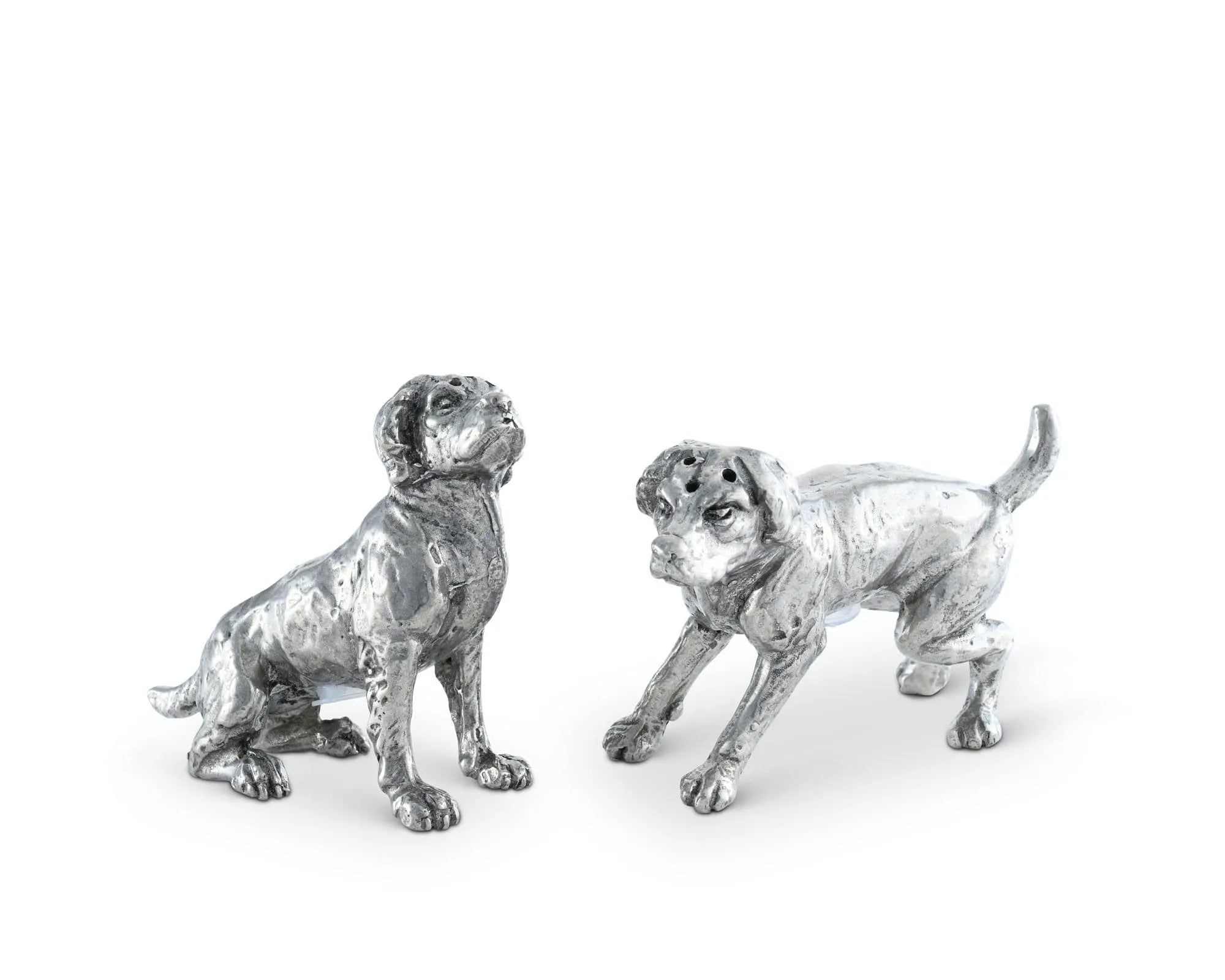 Pewter Spaniel Salt & Pepper Set - The Mayfair Hall