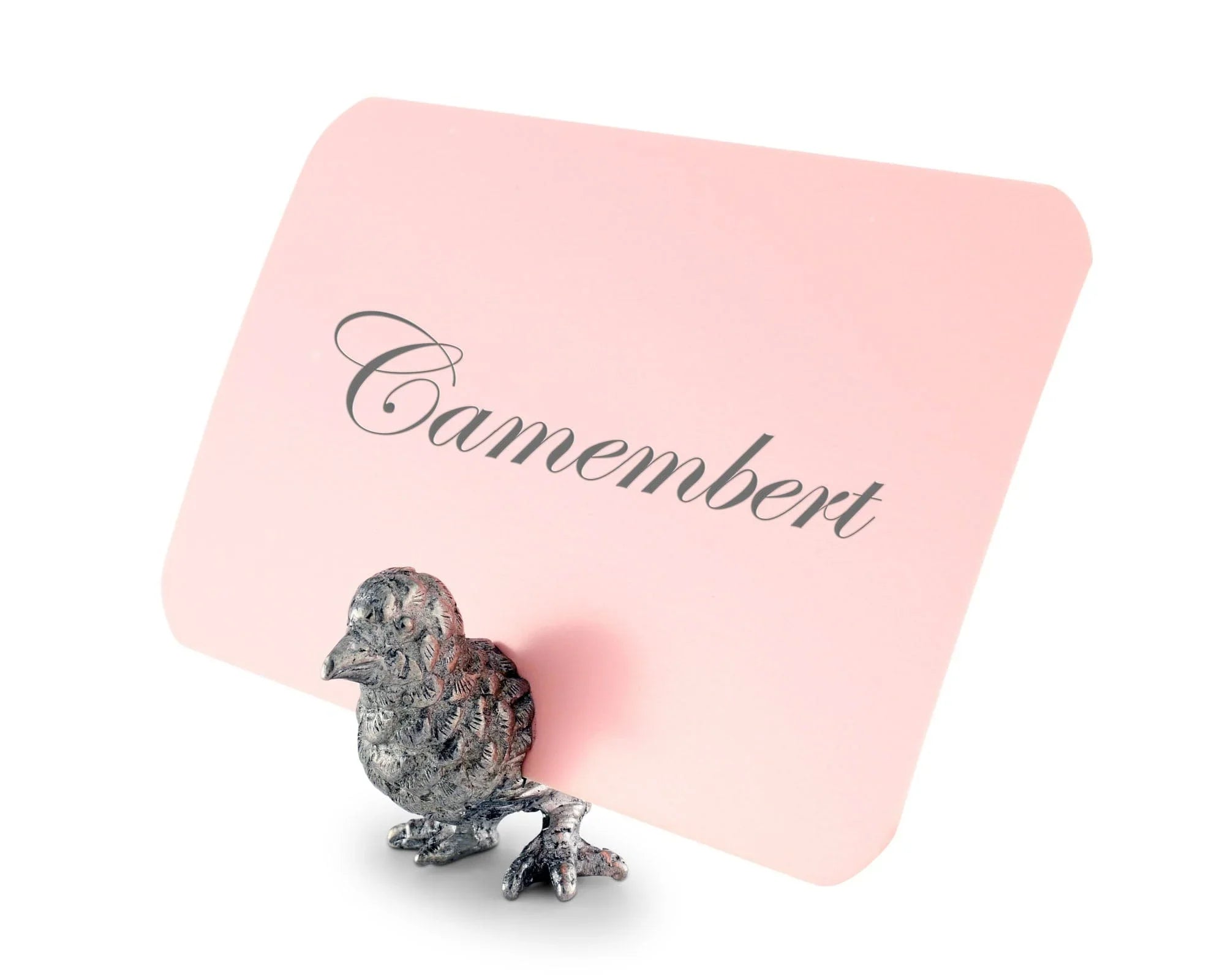 Pewter Song Bird Place Card Holder - The Mayfair Hall