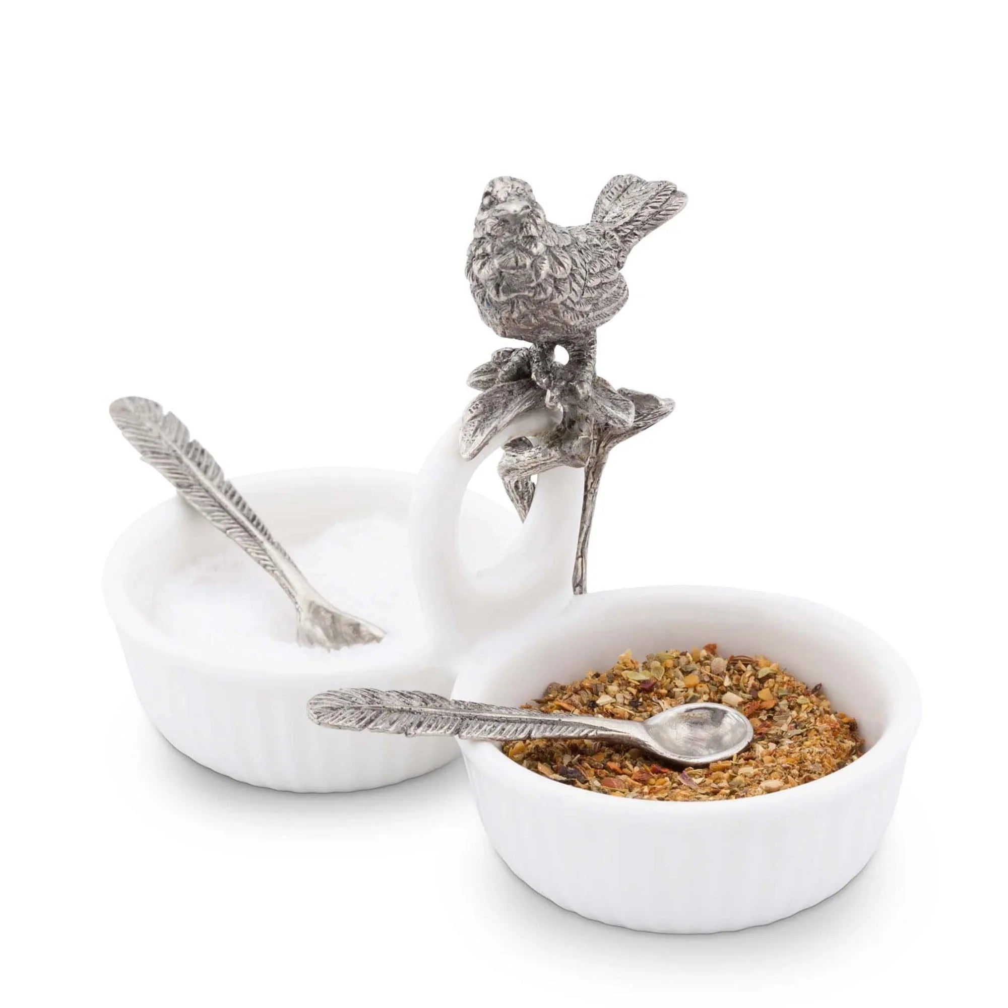 Song Bird Dbl Salt Cellar - The Mayfair Hall