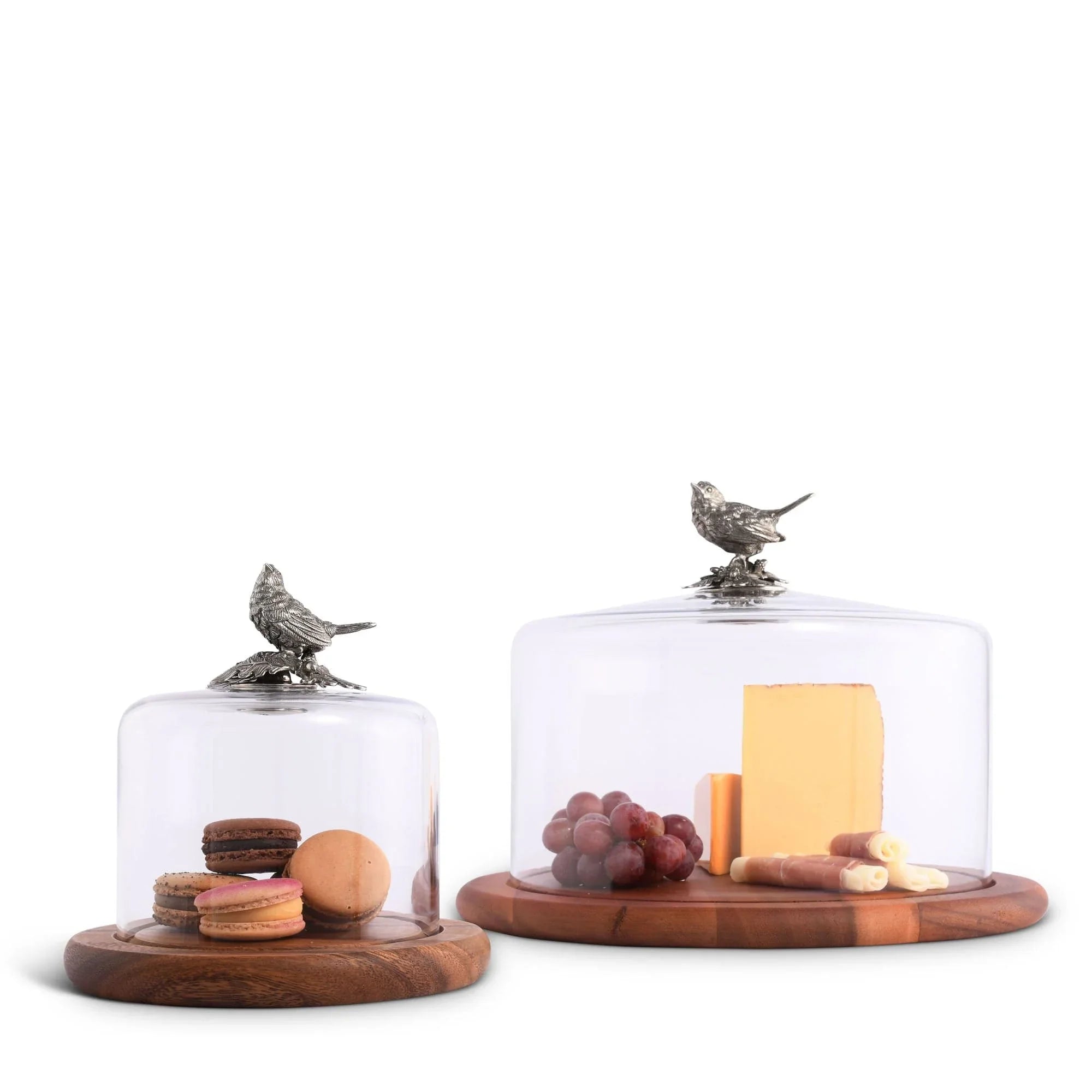 Song Bird Glass Covered Cheese Wood Board - The Mayfair Hall