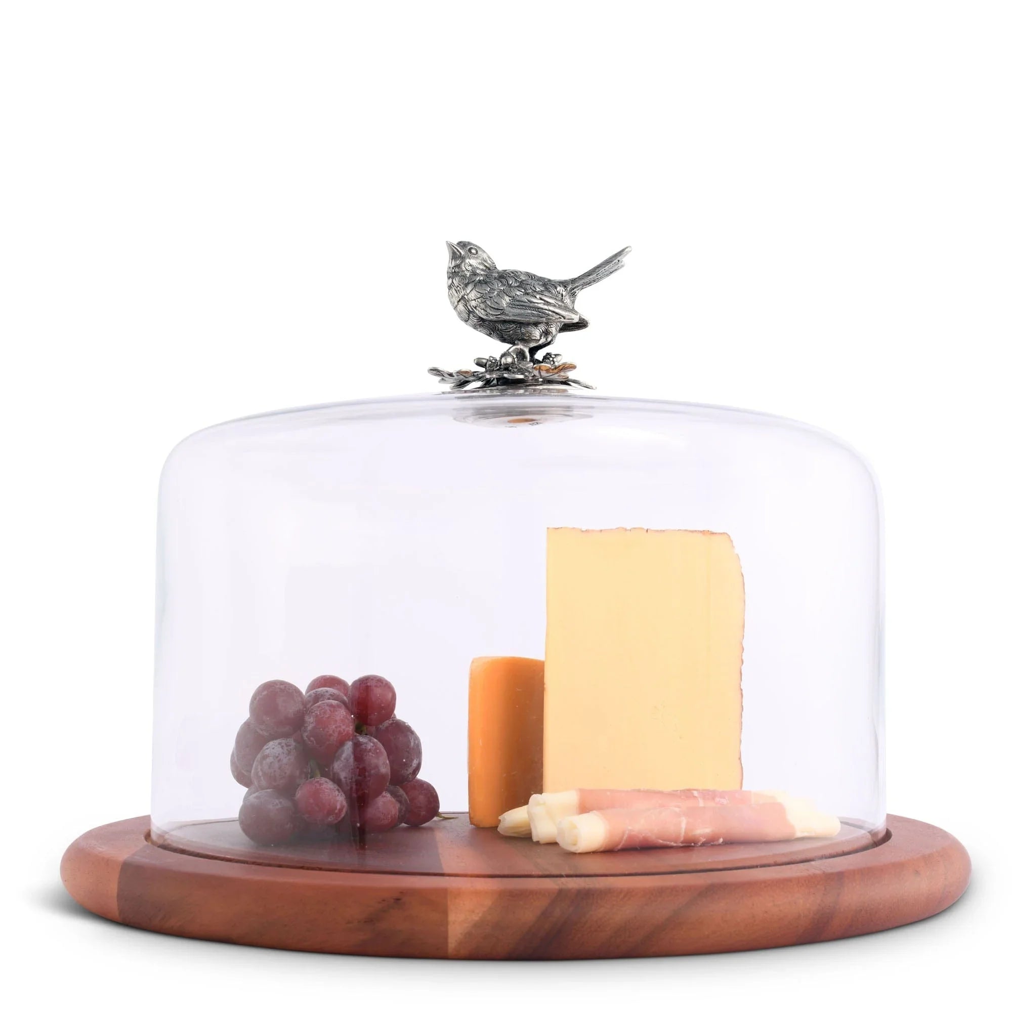Song Bird Glass Covered Cheese Wood Board - The Mayfair Hall