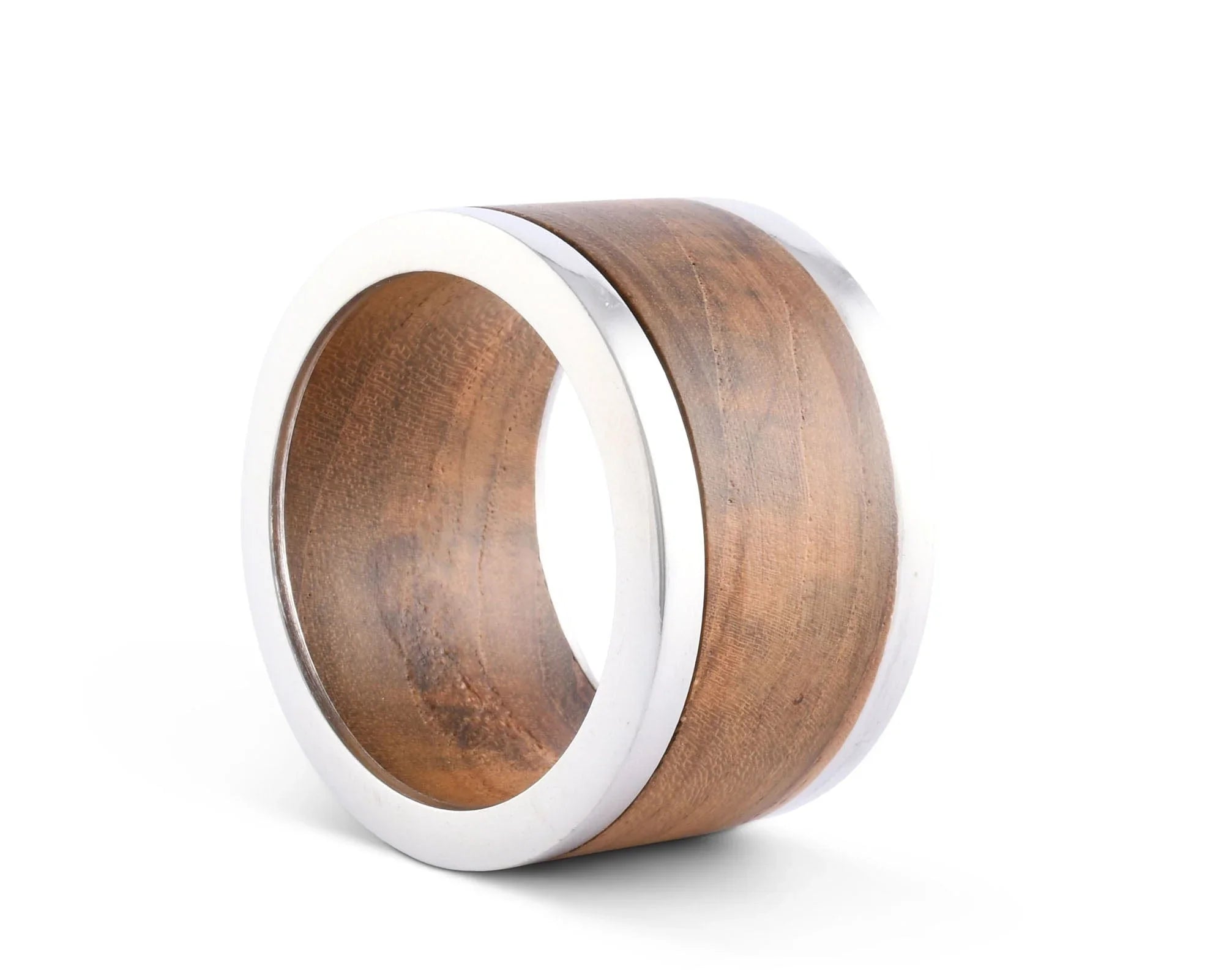 Modern Tribeca Teak Napkin Ring - The Mayfair Hall