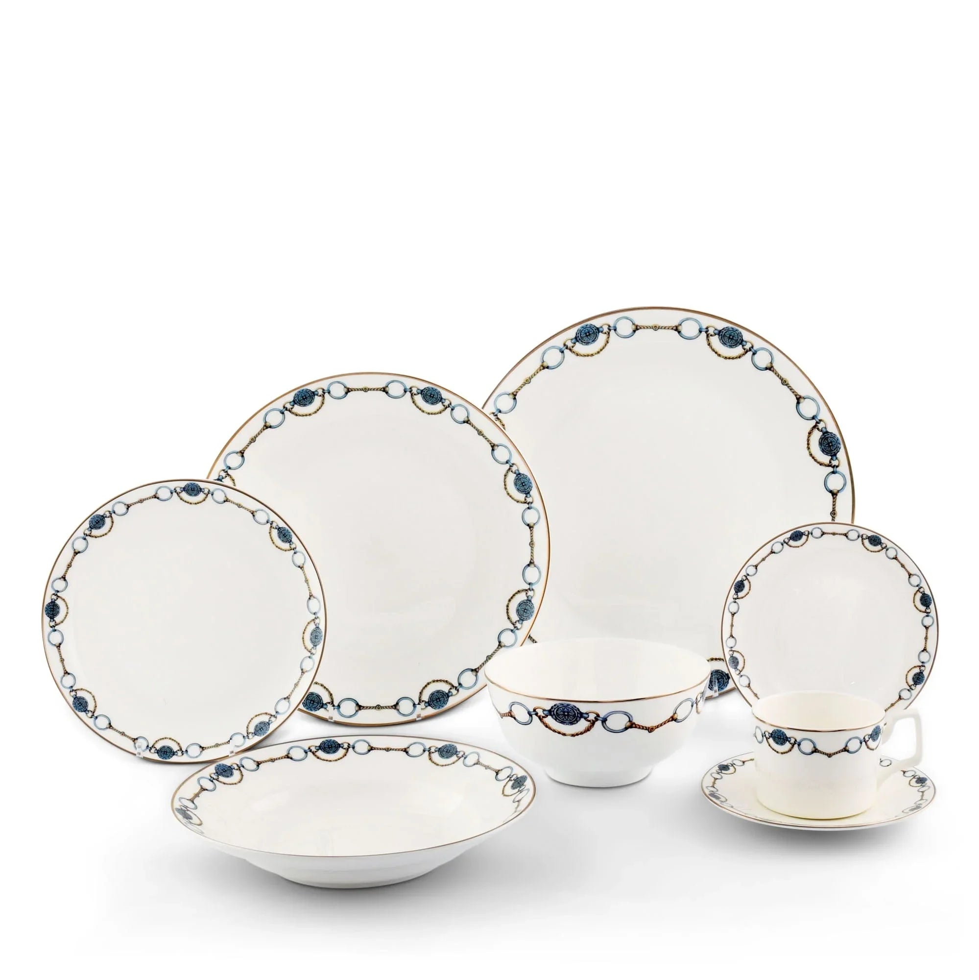 Bone China Amarillo Dinnerware 16 Piece Set (4 settings) - The Mayfair Hall