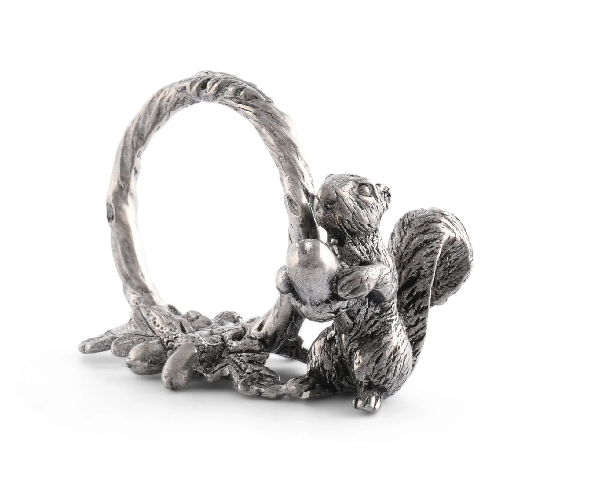 Pewter Squirrel Branch Napkin Ring - The Mayfair Hall