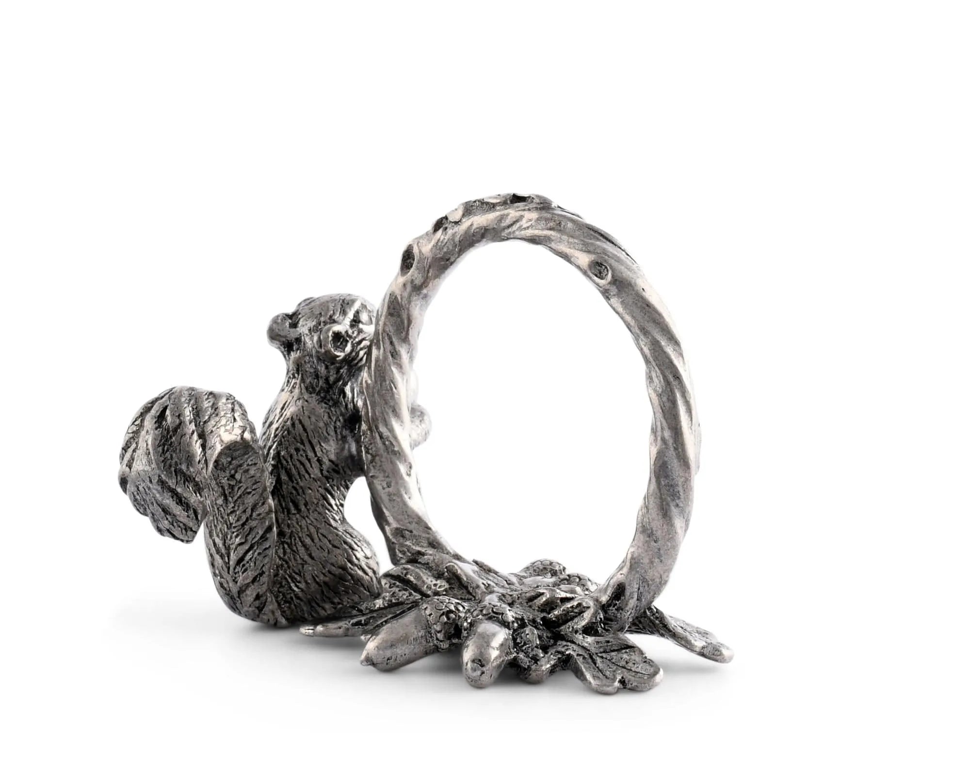 Pewter Squirrel Branch Napkin Ring - The Mayfair Hall