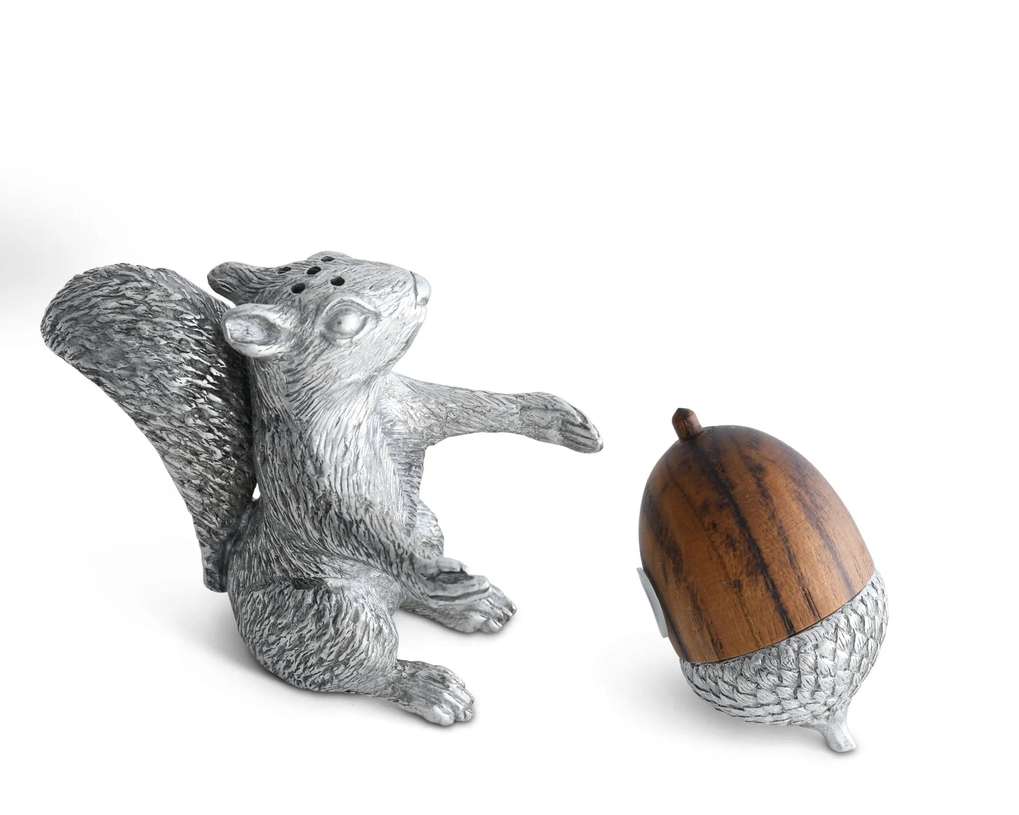 Squirrel with Wood Acorn Salt & Pepper Set - The Mayfair Hall