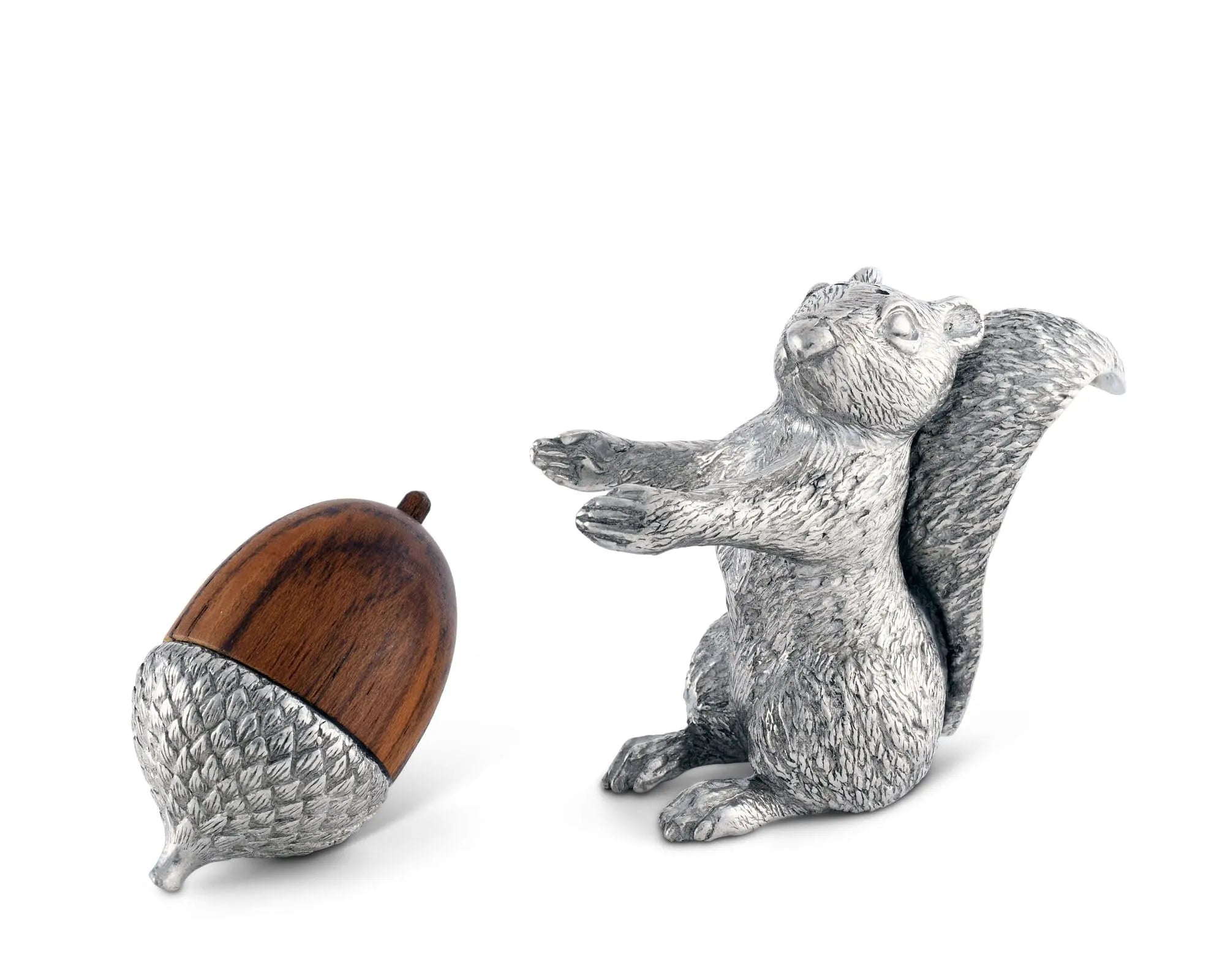 Squirrel with Wood Acorn Salt & Pepper Set - The Mayfair Hall