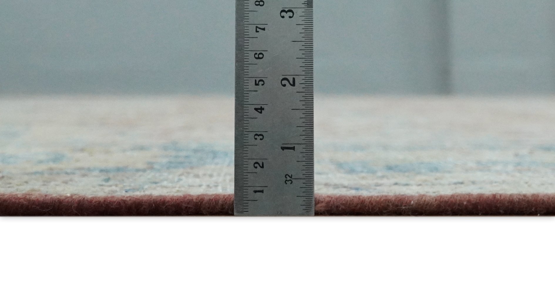 Vintage Hand Knotted 8x10 Rust and Blue Traditional Oxidized Textured Persian Low Pile Wool Rug | TRD2601810 - The Rug Decor