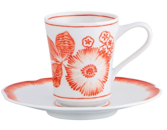 Vista Alegre Coralina Coffee Cup and Saucer(Set of 4) - The Mayfair Hall