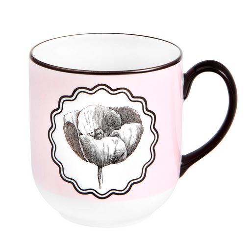 Vista Alegre Herbariae Pink Mug (Set of 4) - The Mayfair Hall