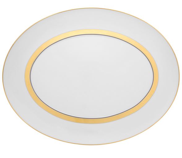 Vista Alegre Domo Gold Oval Platter (2 sizes) - The Mayfair Hall