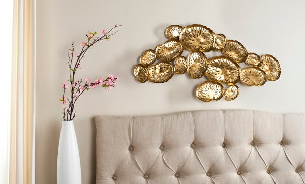 Coral Gold Plate Wall Decor - The Mayfair Hall