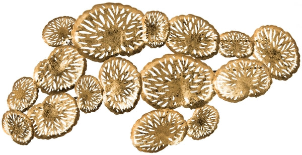 Coral Gold Plate Wall Decor - The Mayfair Hall