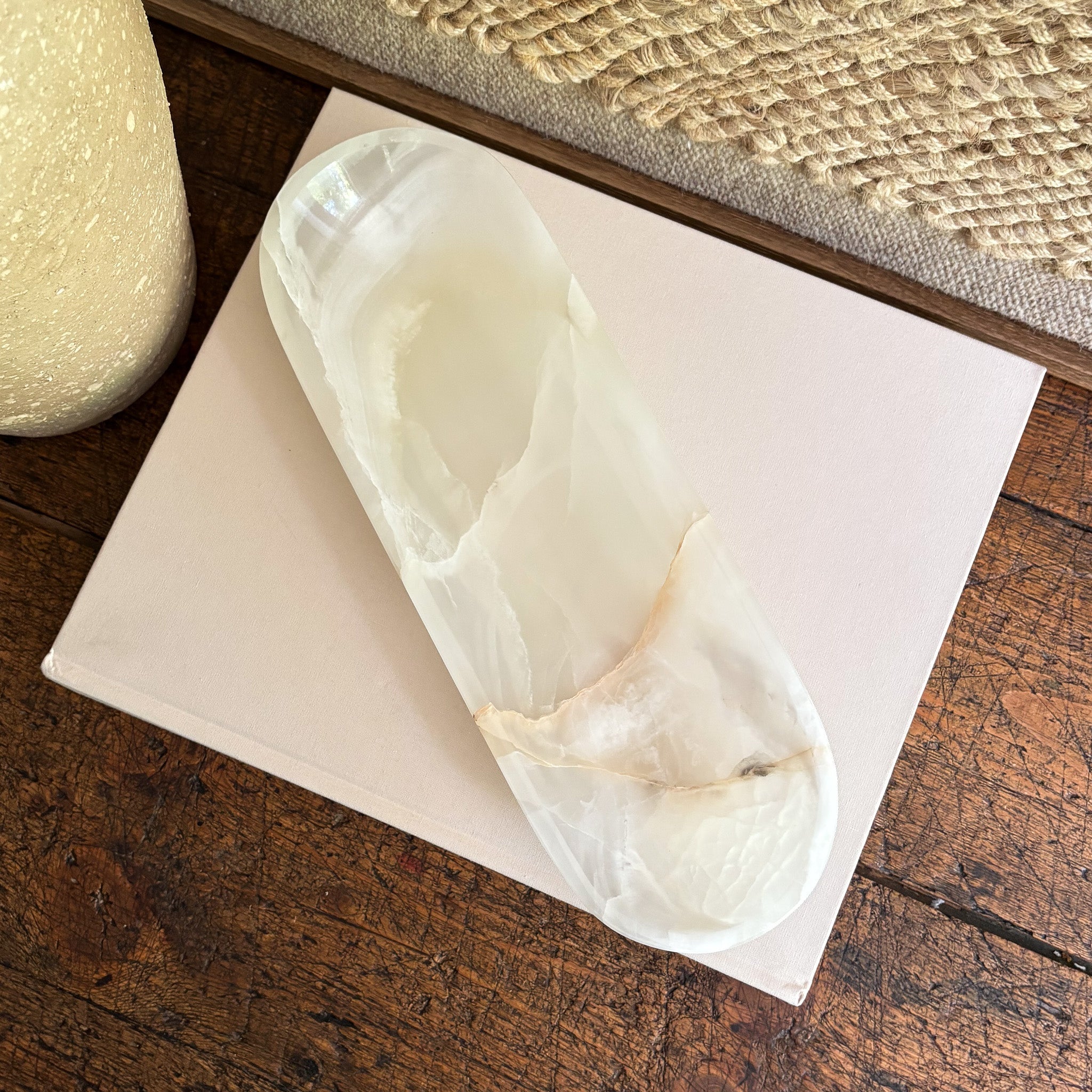 White Onyx Canoe