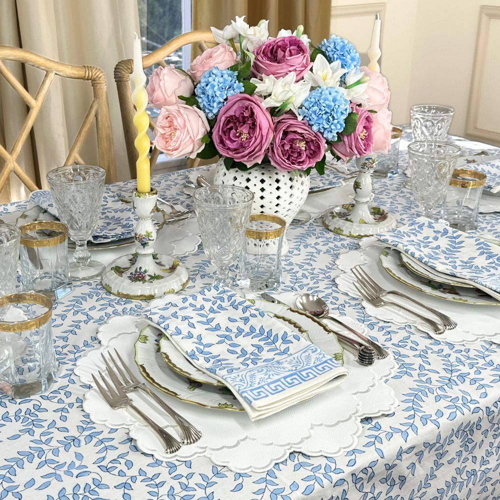 Blue Leaves - Napkin (Set of 4)