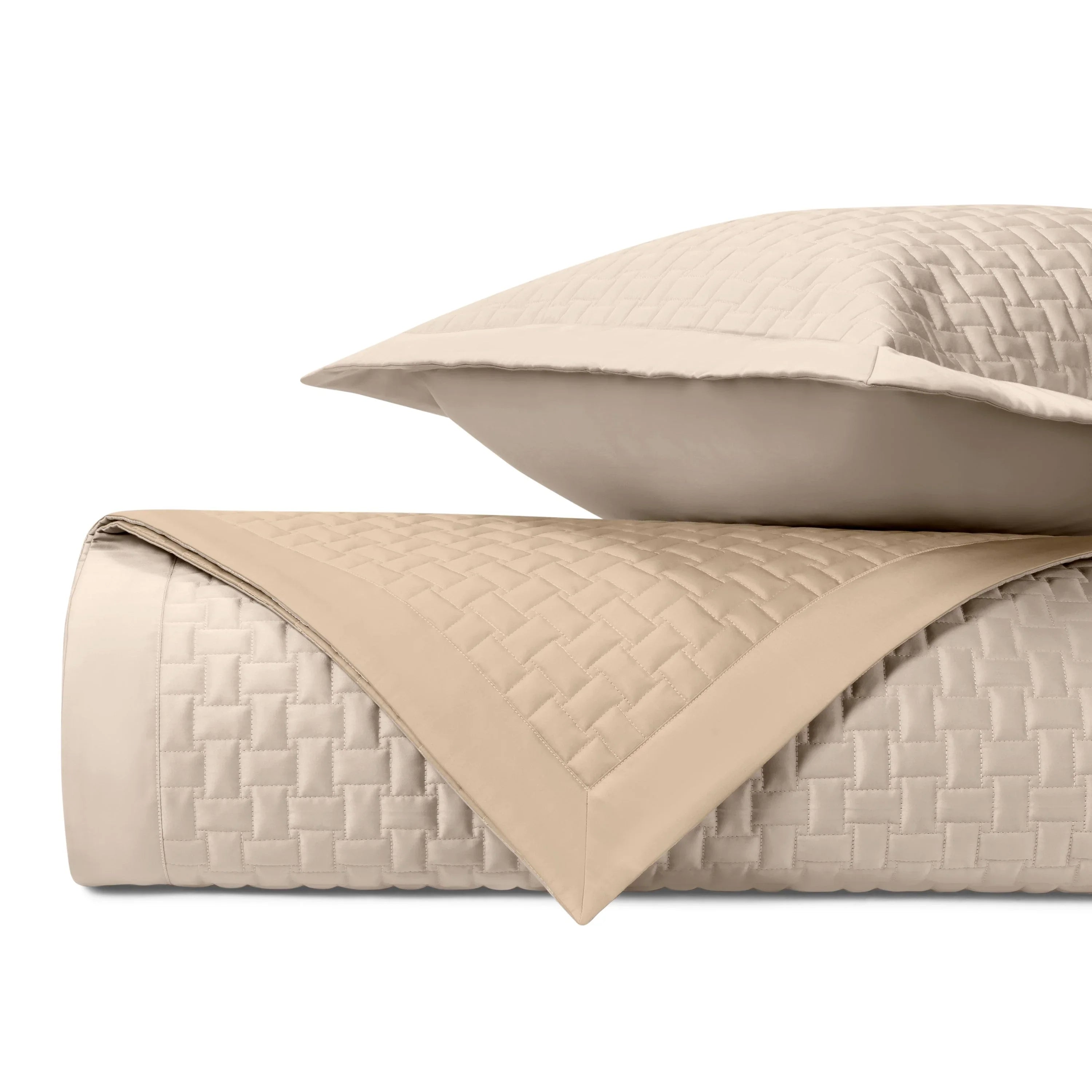Stella Quilted Coverlet (Euro) Set - The Mayfair Hall