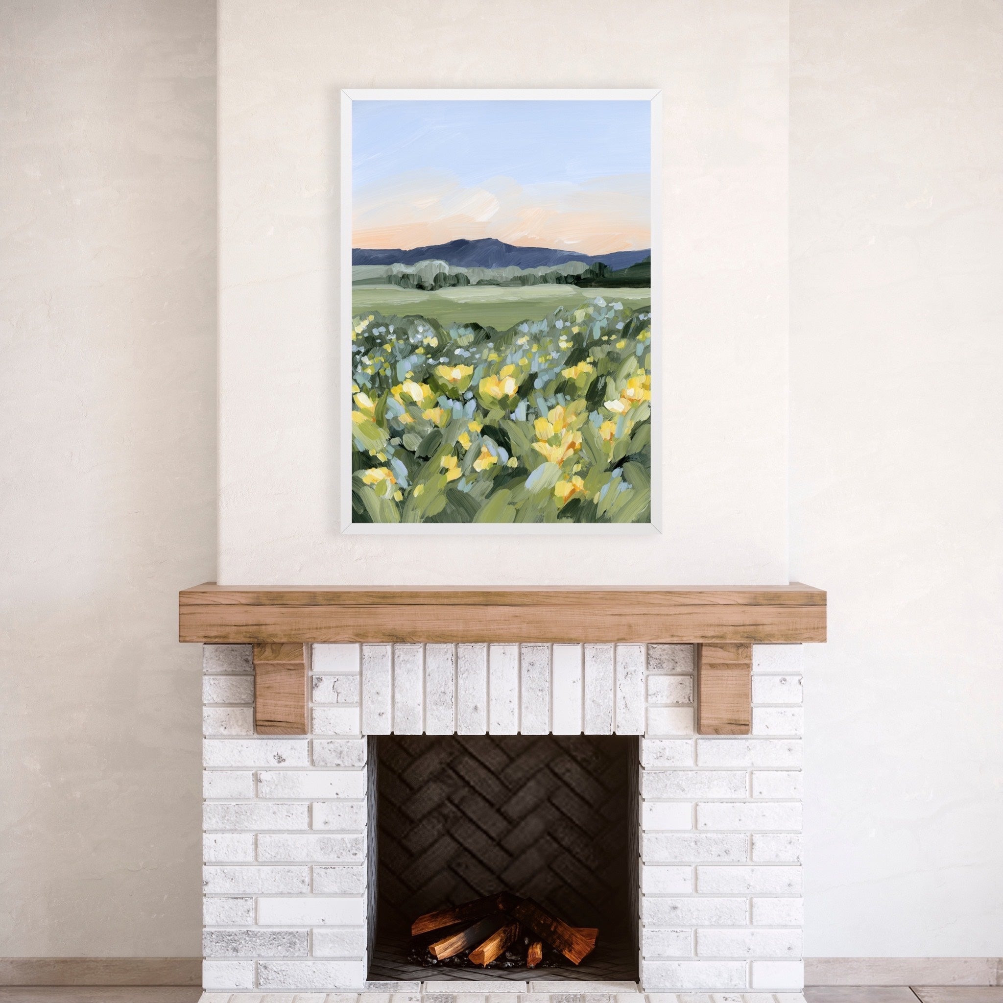 "Yellow Fields" Art Print
