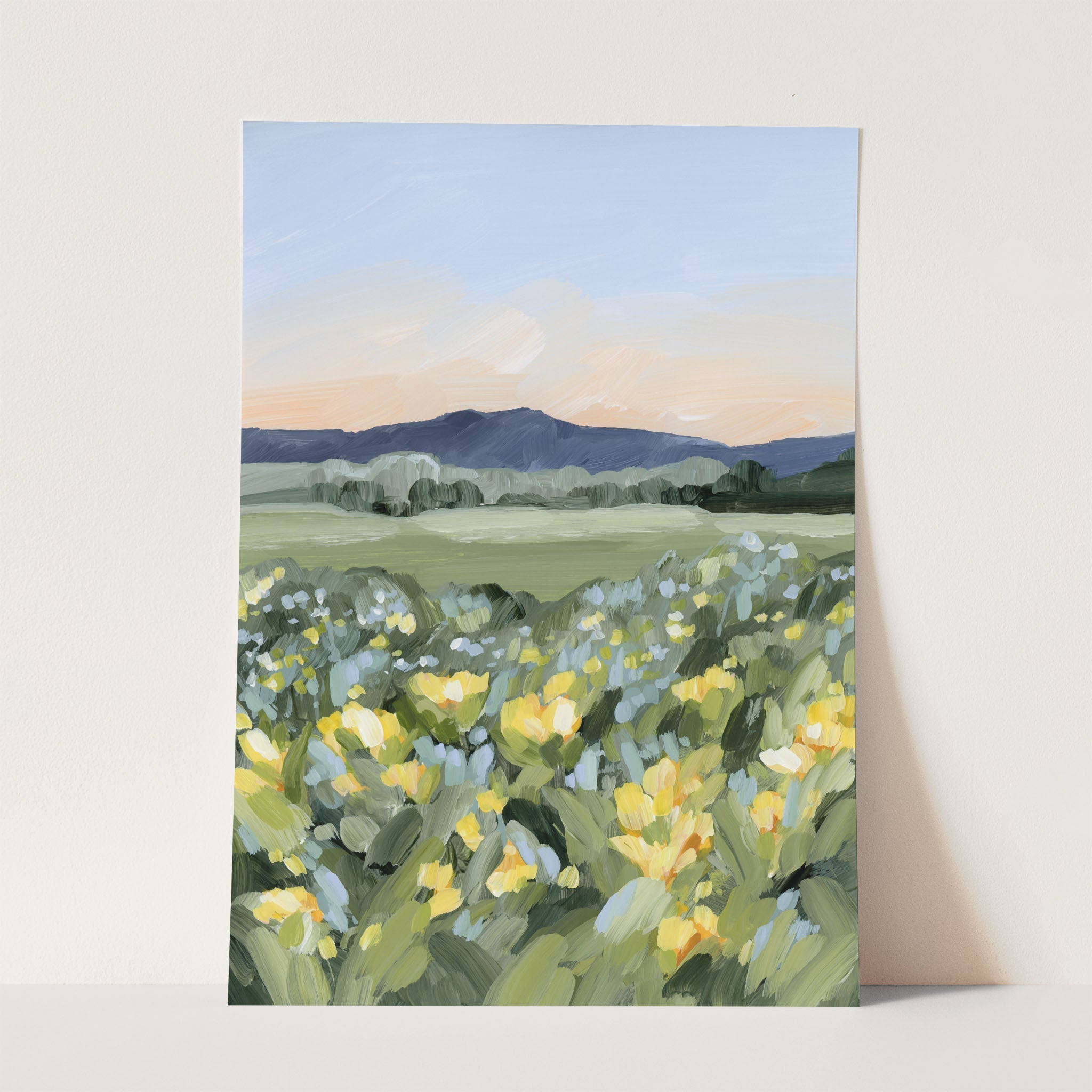 "Yellow Fields" Art Print