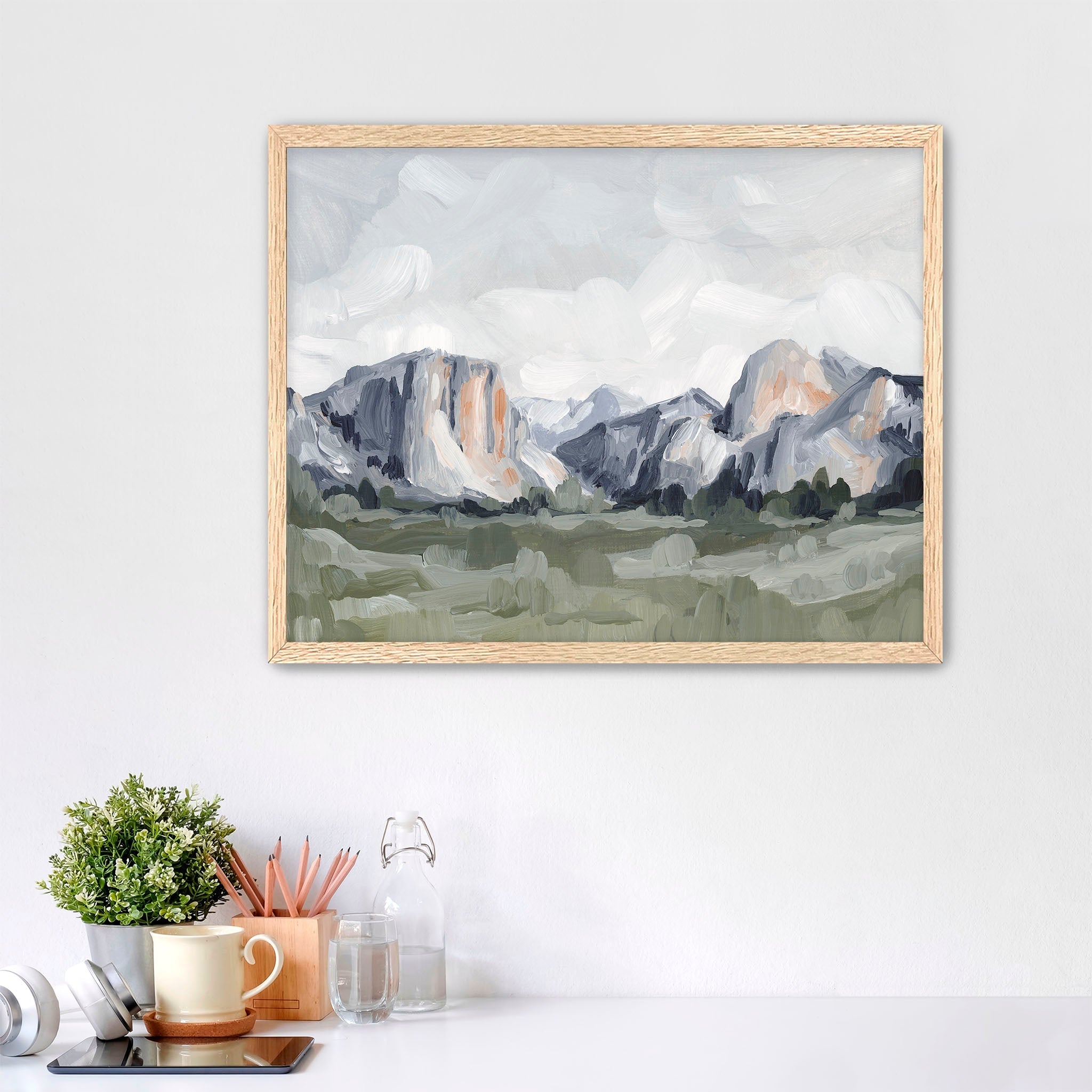 "Yosemite in Blue" Art Print