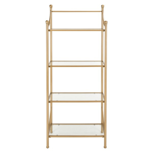 4 Tier Etagere in Gold Metal Finish - The Mayfair Hall