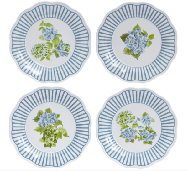 Hydrangea Garden Salad Plates(Set of 4) - The Mayfair Hall