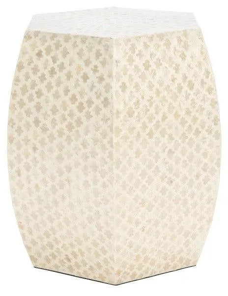 Safavieh Rylie White Capiz Shell Alhambra Accent Table