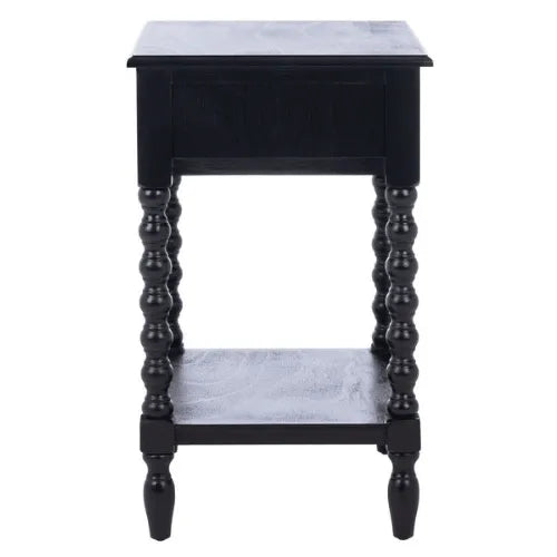 Athena Classic Farmhouse Black Accent Table - The Mayfair Hall