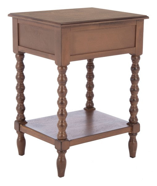 Athena Brown Accent Table - The Mayfair Hall