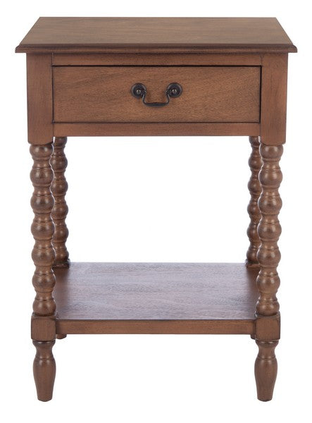 Athena Brown Accent Table - The Mayfair Hall
