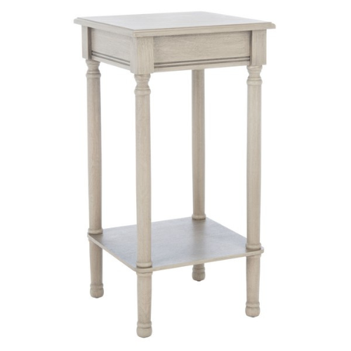 Tinsley Greige Square Accent Table - The Mayfair Hall