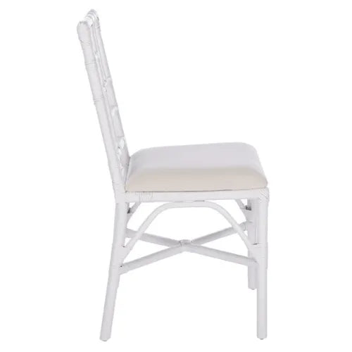 Safavieh Christine White Bamboo Chippendale Accent Chair