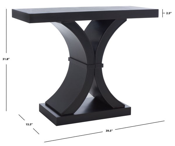 Classic Black Console Table - The Mayfair Hall