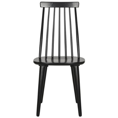 Sleek Black Finish Side Dining Chair - The Mayfair Hall