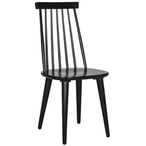 Burris Sleek Black Windsor Side Dining Chair - The Mayfair Hall
