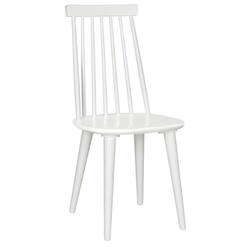 Burris Sleek White Windsor Side Dining Chair - The Mayfair Hall
