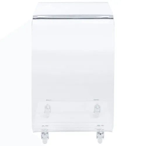 Chrome-Clear Acrylic Bar Cart - The Mayfair Hall