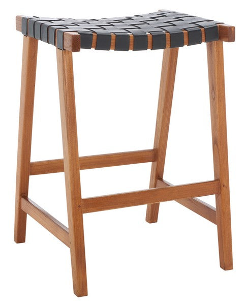 Black-Natural Rectangle Counter Stool - The Mayfair Hall