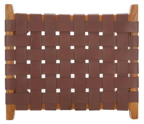 Cognac-Natural Rectangle Counter Stool - The Mayfair Hall