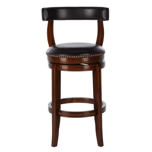 Luigi Walnut Brown British Style Bar Stool - The Mayfair Hall