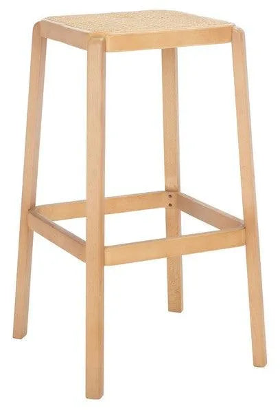 Safavieh Silus Natural Backless Cane Bar Stool