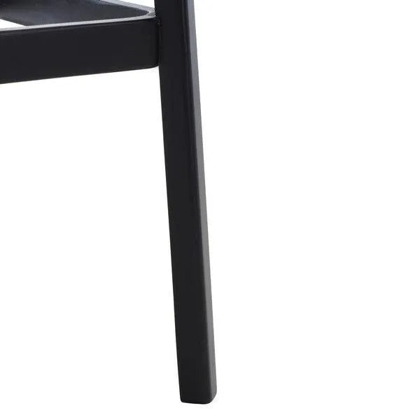 Silus Black Backless Cane Bar Stool - The Mayfair Hall