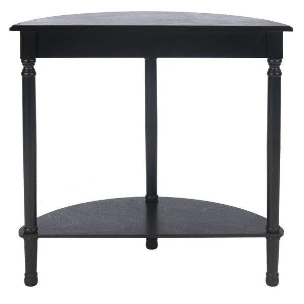 Safavieh Tinsley Black Half Round Console Table