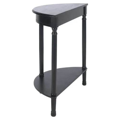 Safavieh Tinsley Black Half Round Console Table