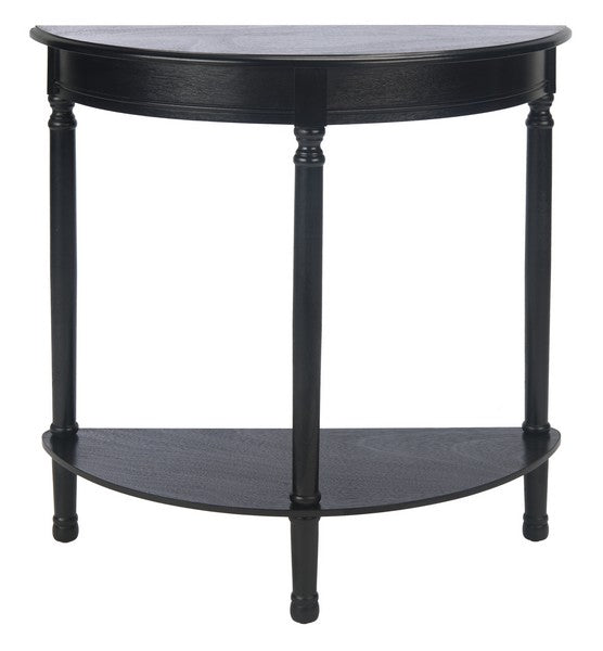 Tinsley Black Half Round Console Table - The Mayfair Hall