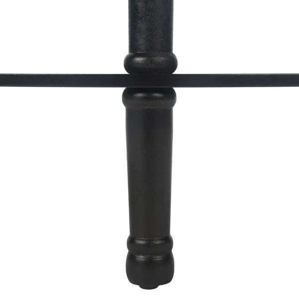 Safavieh Tinsley Black Half Round Console Table