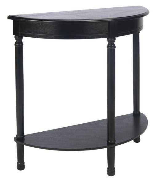 Tinsley Black Half Round Console Table - The Mayfair Hall