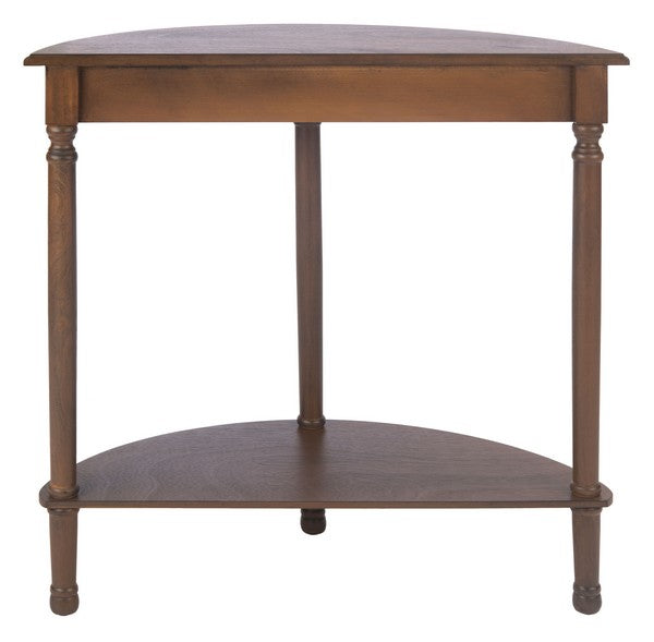Brown Half Round Console Table - The Mayfair Hall