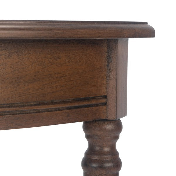 Brown Half Round Console Table - The Mayfair Hall