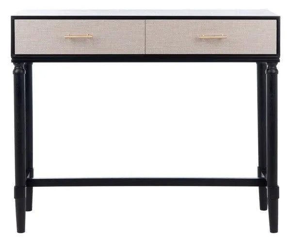 Estella Black-Greige Console Table - The Mayfair Hall