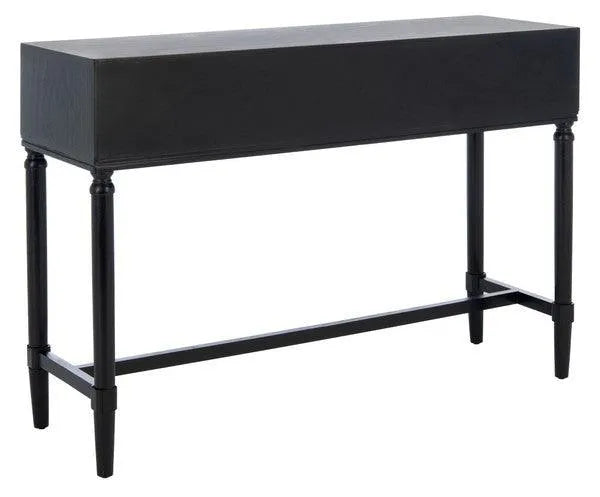 Estella Sleek Black Console Table - The Mayfair Hall